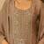 women ethnic motifs embroidered regular thread work kurta with palazzos & with dupatta