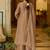 women ethnic motifs embroidered regular thread work kurta with palazzos & with dupatta