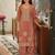 women ethnic motifs embroidered sequinned kurta with trousers & with dupatta