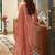 women ethnic motifs embroidered sequinned kurta with trousers & with dupatta