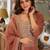 women ethnic motifs embroidered sequinned kurta with trousers & with dupatta