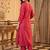 women ethnic motifs embroidered regular liva kurta with trousers & with dupatta