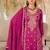 women ethnic motifs embroidered regular thread work kurta with palazzos & with dupatta