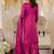 women ethnic motifs embroidered regular thread work kurta with palazzos & with dupatta
