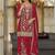 women ethnic motifs embroidered regular thread work kurta with sharara & with dupatta