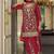 women ethnic motifs embroidered regular thread work kurta with sharara & with dupatta