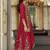 women ethnic motifs embroidered regular thread work kurta with sharara & with dupatta