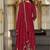 women ethnic motifs embroidered regular thread work kurta with sharara & with dupatta