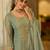 women ethnic motifs embroidered regular thread work kurta with palazzos & with dupatta