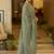 women ethnic motifs embroidered regular thread work kurta with palazzos & with dupatta