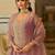 women ethnic motifs embroidered regular kurta with palazzos & with dupatta