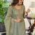 women ethnic motifs embroidered regular sequinned kurta with palazzos & with dupatta