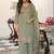 women ethnic motifs embroidered regular sequinned kurta with palazzos & with dupatta