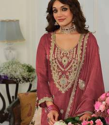 women ethnic motifs embroidered regular mirror work kurta with salwar & with dupatta