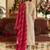 women ethnic motifs embroidered regular beads and stones kurta with trousers & with dupatta