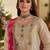 women ethnic motifs embroidered regular beads and stones kurta with trousers & with dupatta