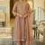 women ethnic motifs embroidered regular sequinned kurta with trousers & with dupatta