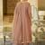 women ethnic motifs embroidered regular sequinned kurta with trousers & with dupatta