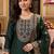 women ethnic motifs embroidered regular mirror work liva kurta with trousers & with dupatta