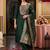 women ethnic motifs embroidered regular mirror work liva kurta with trousers & with dupatta
