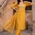 women ethnic motifs embroidered regular thread work liva kurta with trousers & with dupatta