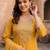 women ethnic motifs embroidered regular thread work liva kurta with trousers & with dupatta
