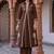 women ethnic motifs embroidered regular thread work cotton kurta with trousers