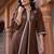 women ethnic motifs embroidered regular thread work cotton kurta with trousers