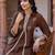 women ethnic motifs embroidered regular thread work cotton kurta with trousers