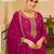 women ethnic motifs embroidered regular kurta with trousers & with dupatta