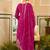 women ethnic motifs embroidered regular kurta with trousers & with dupatta