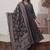 women ethnic motifs printed regular cotton kurta with trousers & with dupatta