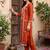 women ethnic motifs embroidered regular thread work kurta with trousers