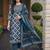 women printed regular cotton kurta with trousers & with dupatta