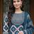 women printed regular cotton kurta with trousers & with dupatta