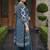 women printed regular cotton kurta with trousers & with dupatta