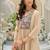 women ethnic motifs embroidered empire patchwork kurta with trousers & with dupatta
