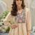 women ethnic motifs embroidered empire patchwork kurta with trousers & with dupatta