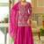 women ethnic motifs embroidered regular kurta with sharara & with dupatta