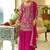 women ethnic motifs embroidered regular kurta with sharara & with dupatta