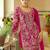 women ethnic motifs embroidered regular kurta with sharara & with dupatta