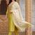 women ethnic motifs embroidered regular thread work liva kurta with trousers & with dupatta