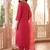 women ethnic motifs embroidered regular liva kurta with trousers & with dupatta