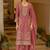 women ethnic motifs embroidered regular kurta with palazzos & with dupatta