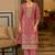 women ethnic motifs embroidered regular kurta with palazzos & with dupatta