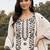 women floral embroidered regular thread work kurta with trousers & with dupatta