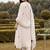 women floral embroidered regular thread work kurta with trousers & with dupatta