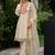women ethnic motifs embroidered regular kurta with trousers & with dupatta