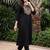 women ethnic motifs embroidered regular kurta with trousers