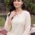 women ethnic motifs embroidered regular thread work cotton kurta with trousers & with dupatta